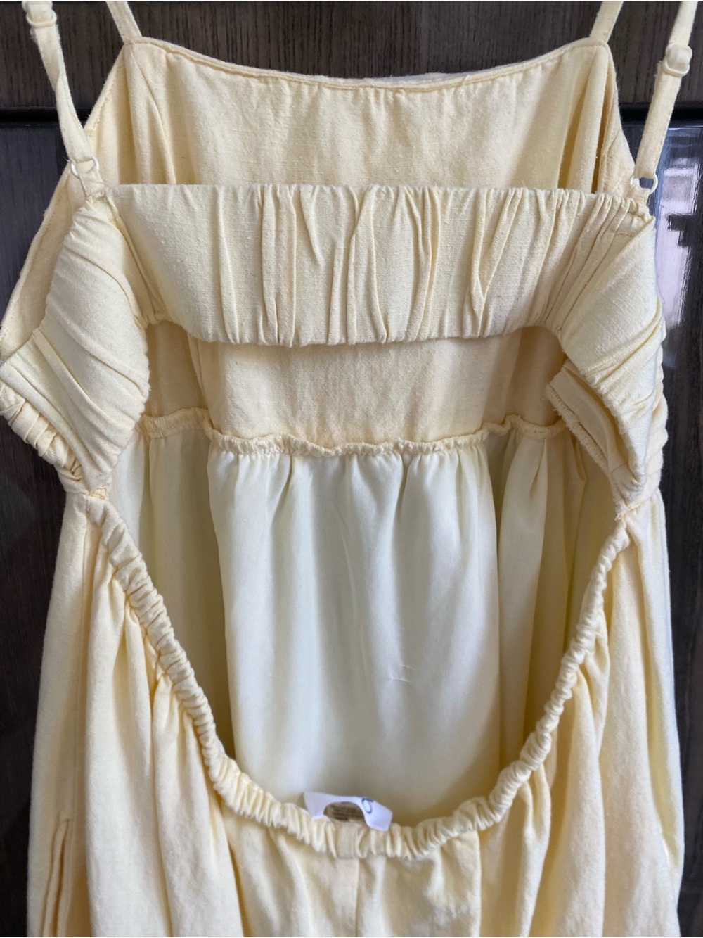 Japna (Winners) Butter Yellow Sundress with an Open Back - Picture 8 of 11